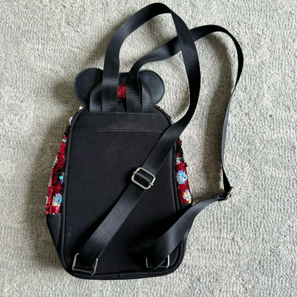 Disney Parks Minnie Mouse Reversible Sequined Mini Backpack